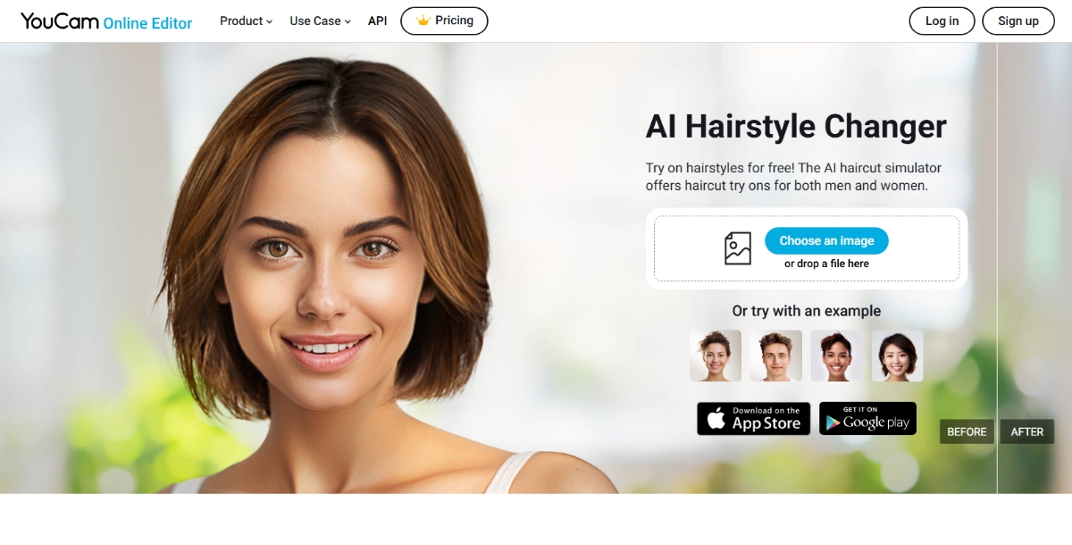 You Cam Online Editor AI Hairstyle Changer
