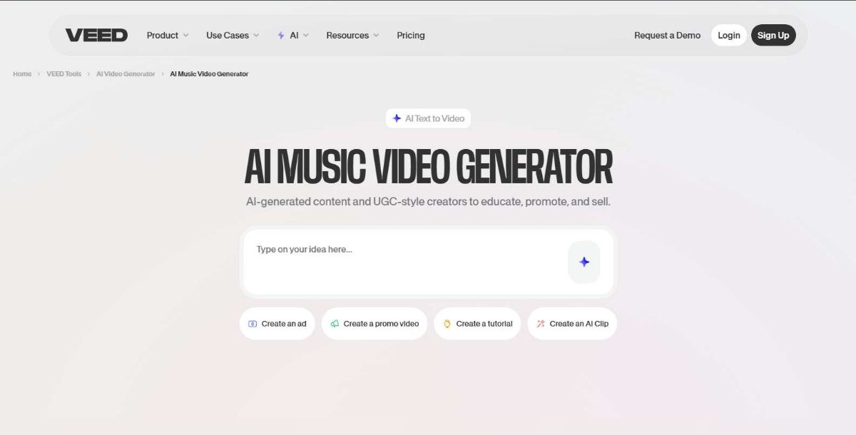 Veed Best AI Music Video Generator Tools
