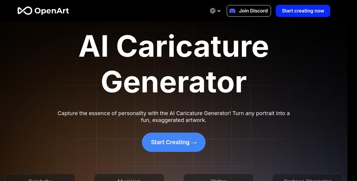 Open Art AI Caricature Generator