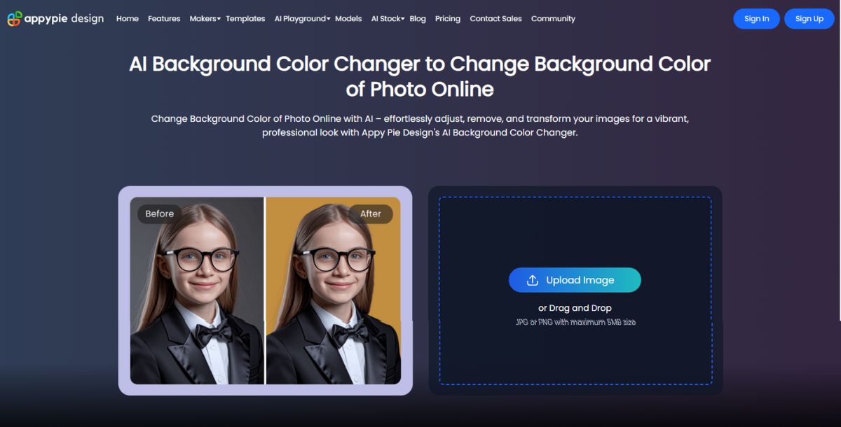 Step 1_ Access to AI Background Color Changer