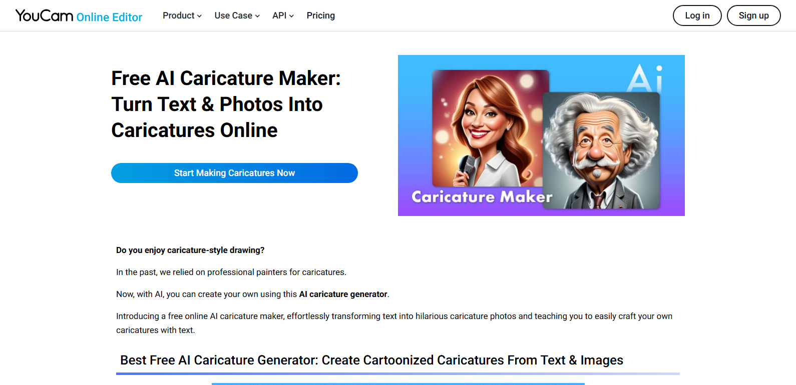 You Cam AI Caricature Generator