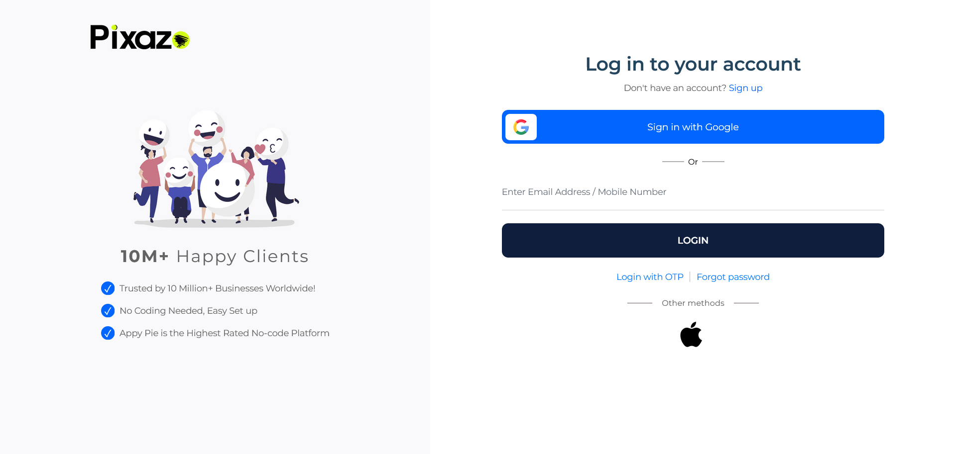 Log In or Sign Up