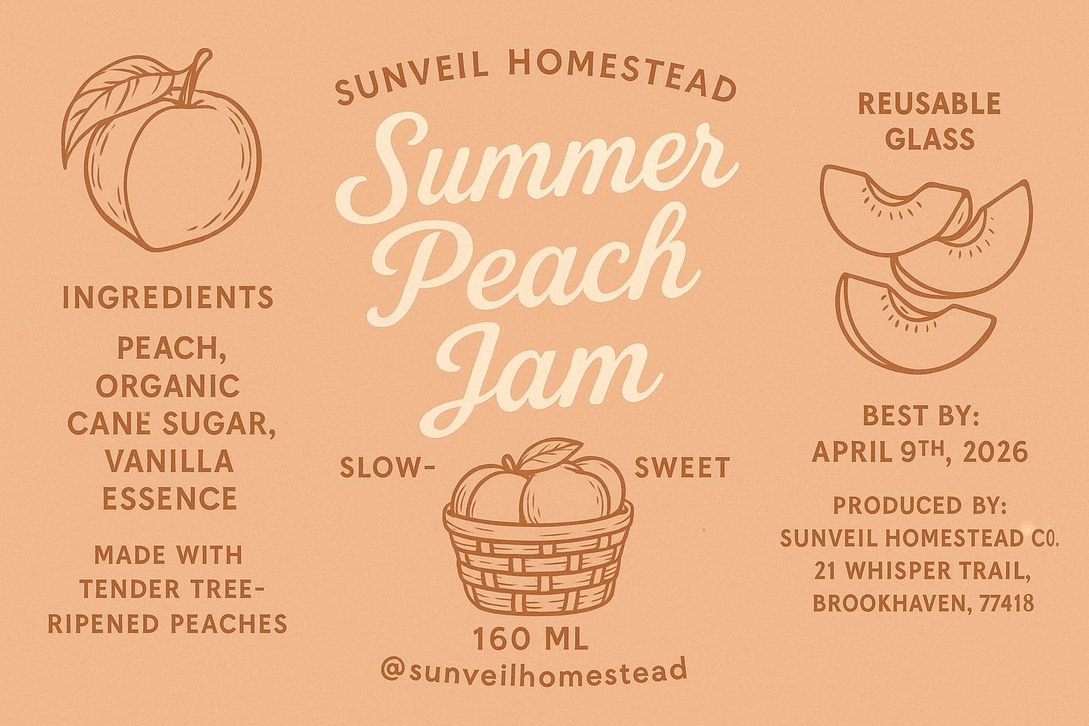 Product Label design by Seren Nakagawa