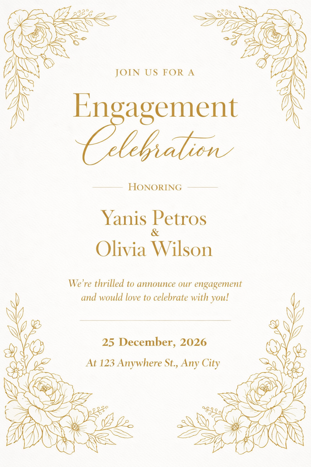 Engagement design by Jordan Garza