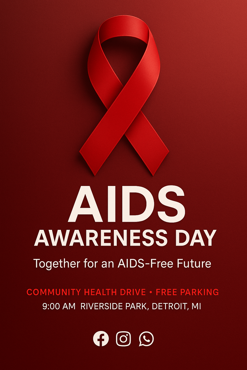 Aids Awareness Day design by Wren Yamamoto