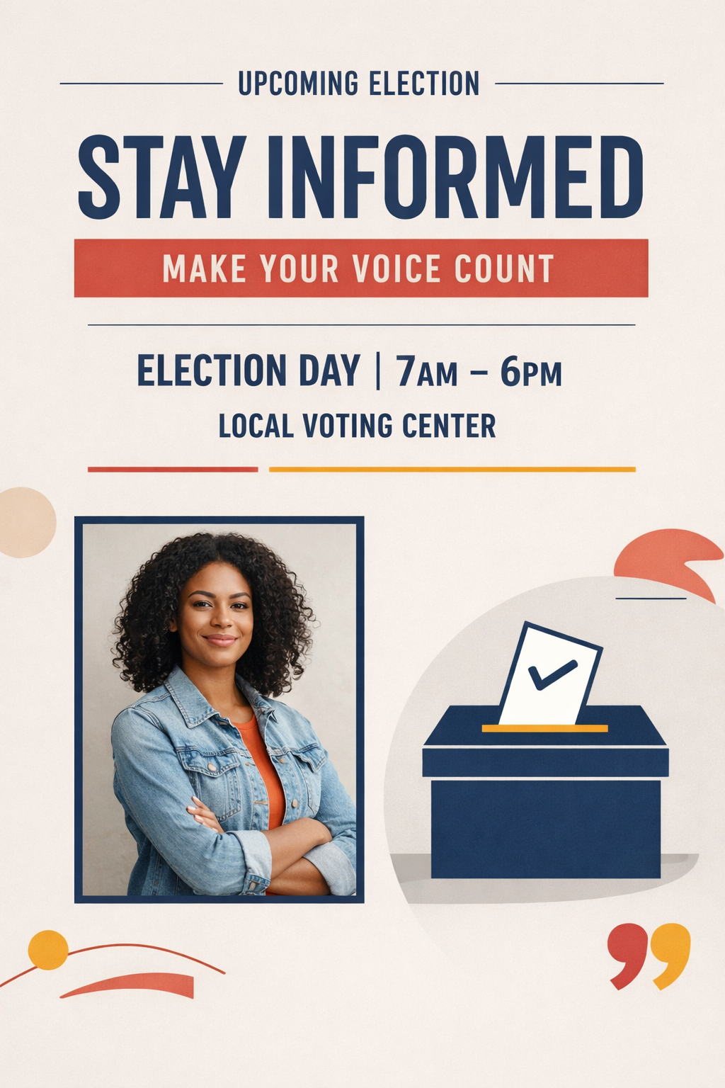 Election design by Lyra Brennan